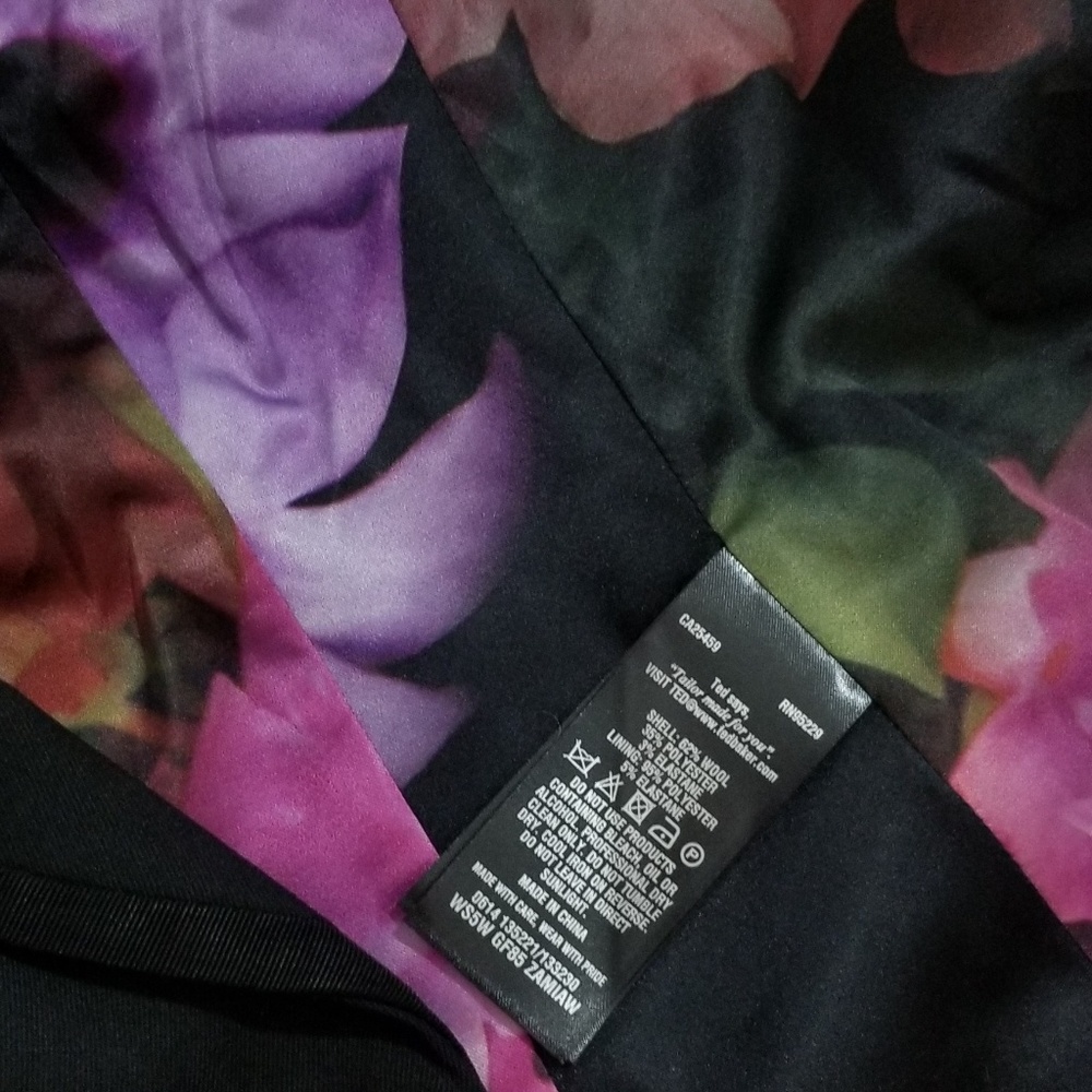 🔥LAST 1🔥 NWT TED BAKER ZAMIAW VEST FLORAL BACK - Picture 5 of 6
